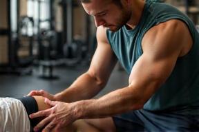 Massage sportif avec un thérapeute